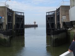 Kleine Schleuse der Eider am Sperrwerk