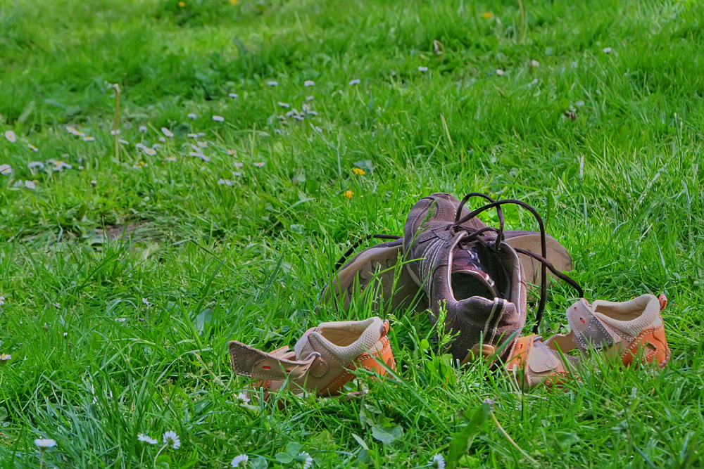 Kleine Schuhparade