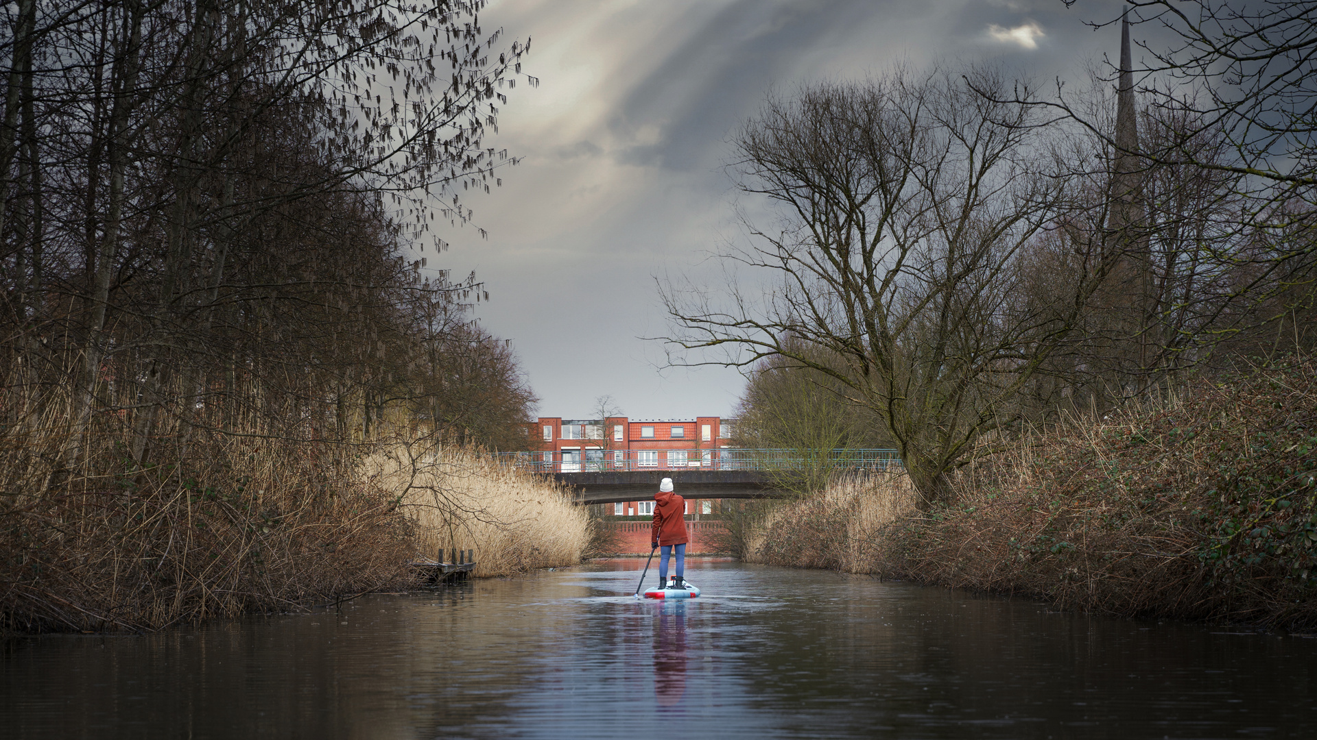 Kleine SUP-Tour in Hamburg-Neuallermöhe