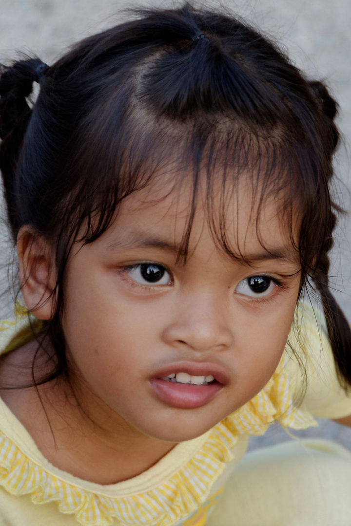 Kleine Thailänderin, Dienstags-Markt in Nai Yang, Phuket, März 2013