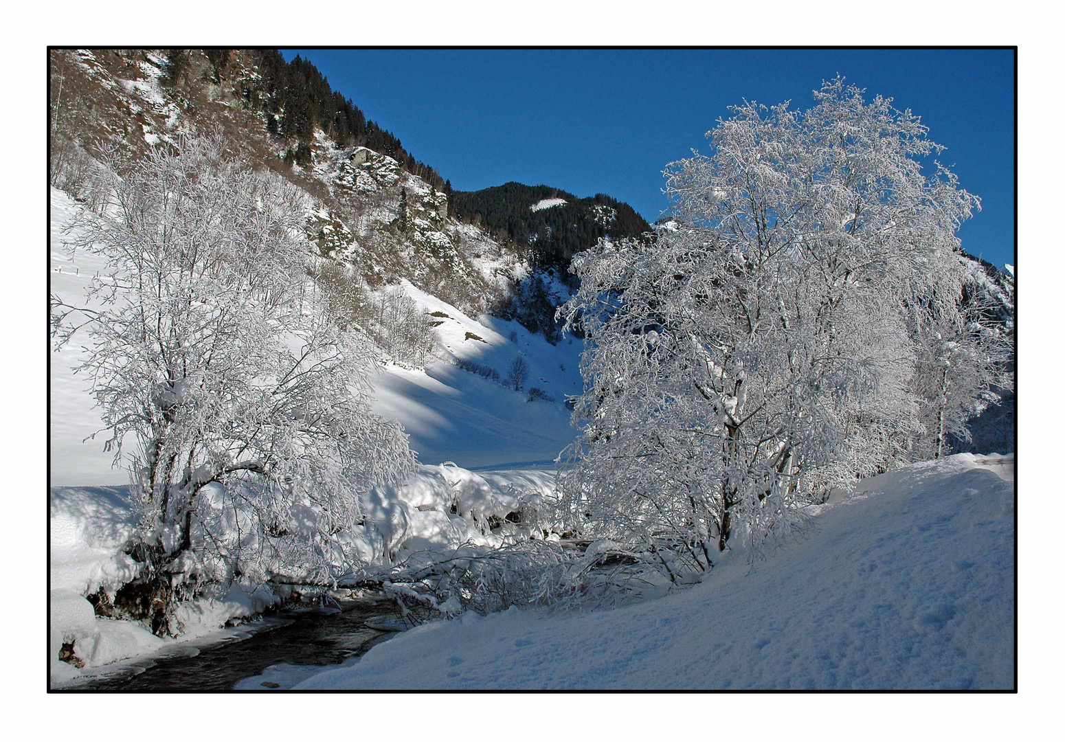 Kleine vorfreude auf den Winter in den Bergen