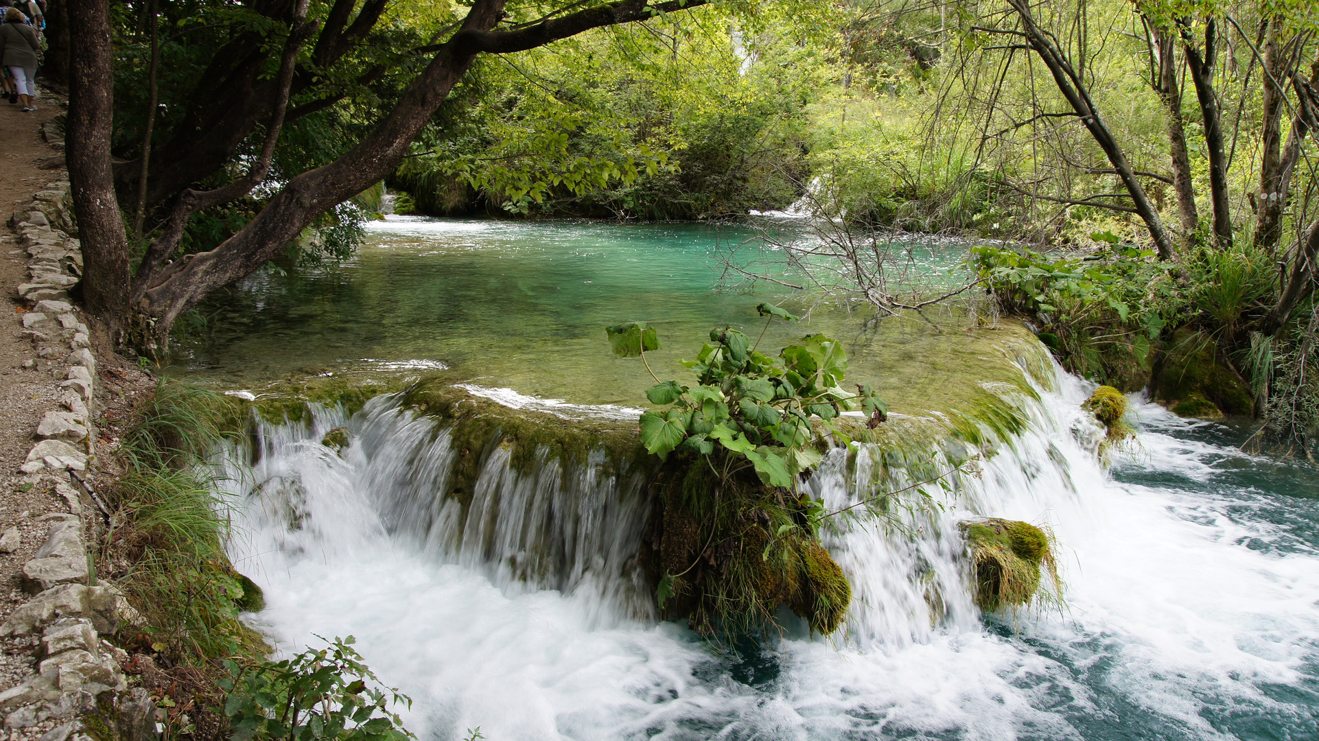 Kleine Wasserfälle der Plitvicer Seen