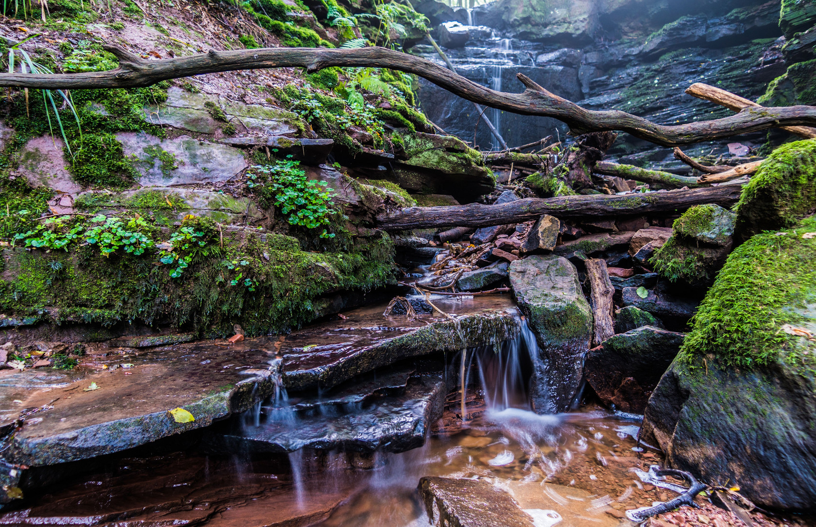 Kleine Wasserfälle in der Margarethenschlucht