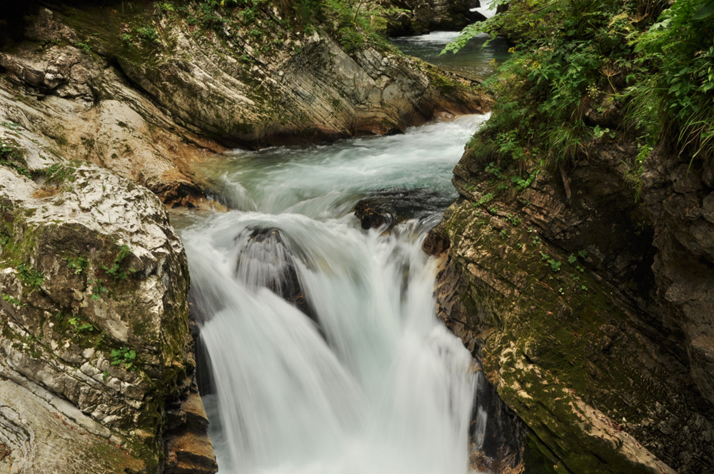 Kleine Wasserfall auch in Slovenien
