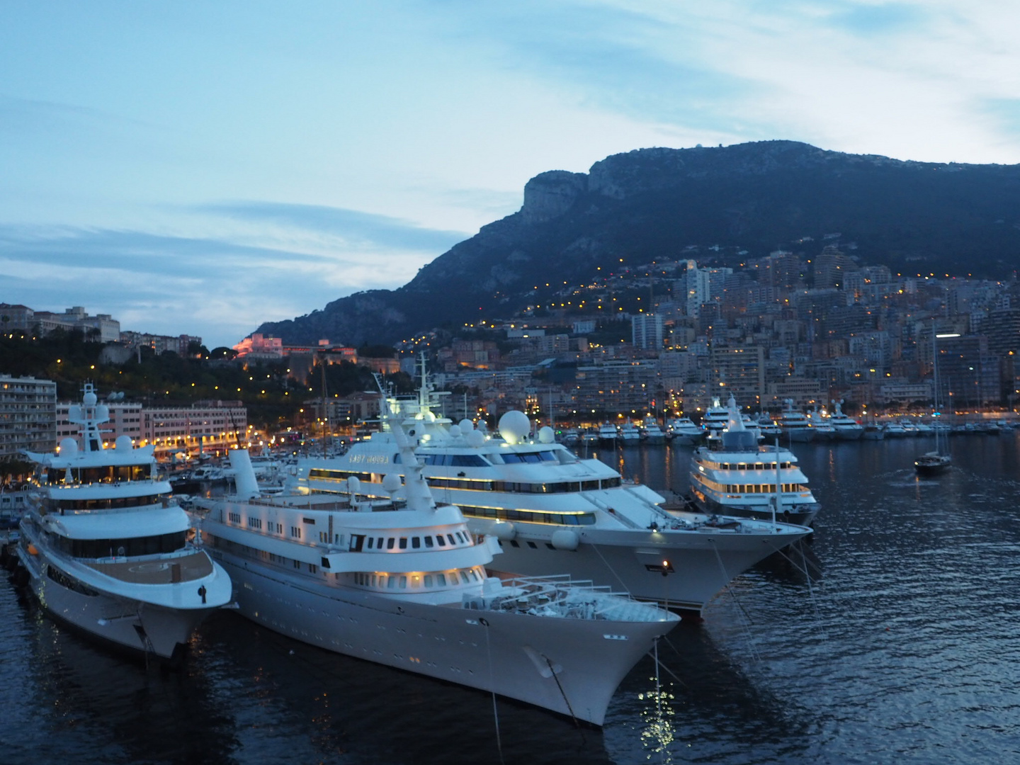 kleine Yachtsammlung in Monte Carlo