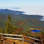 Kleiner Arbersee und Nebel im Lamer Winkel