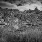 Kleiner Bergsee in der Schweiz