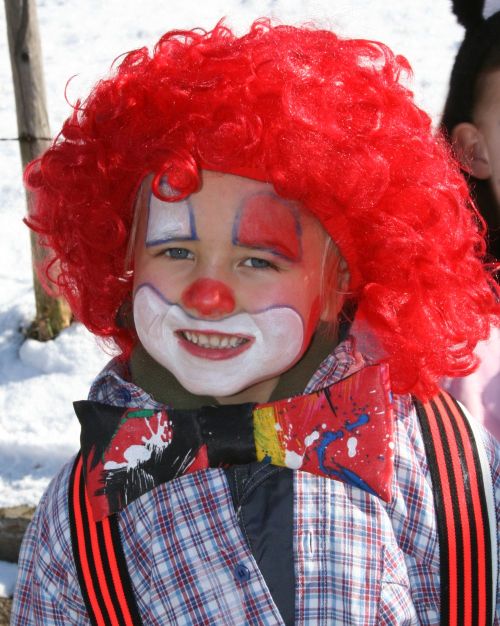 Kleiner Clown beim Fasching