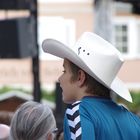 Kleiner Cowboy auf dem 'Weg zum Rodeo