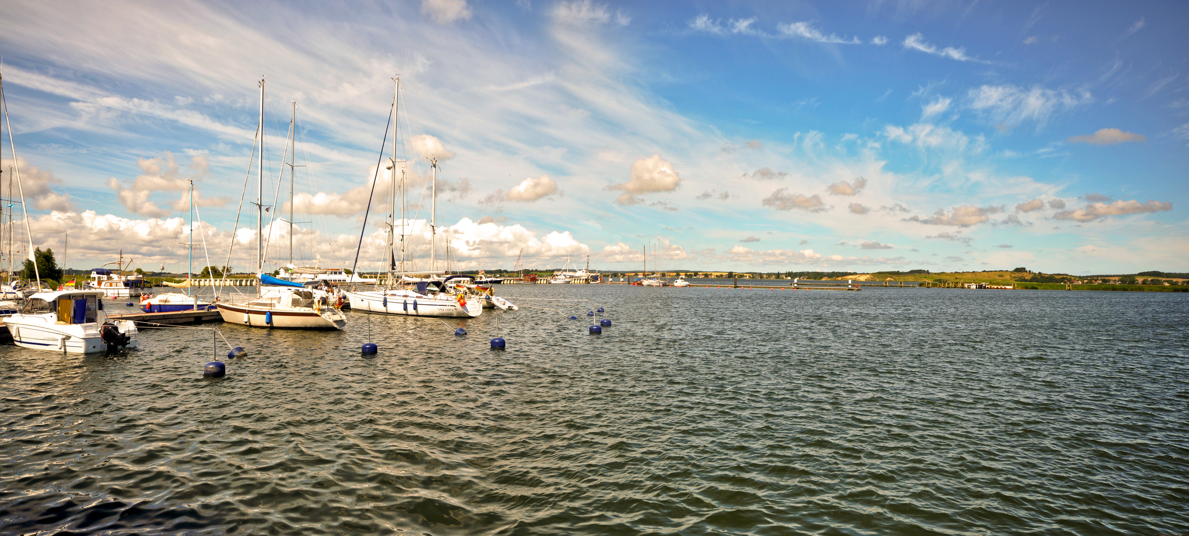 Kleiner Fischerhafen in Gager