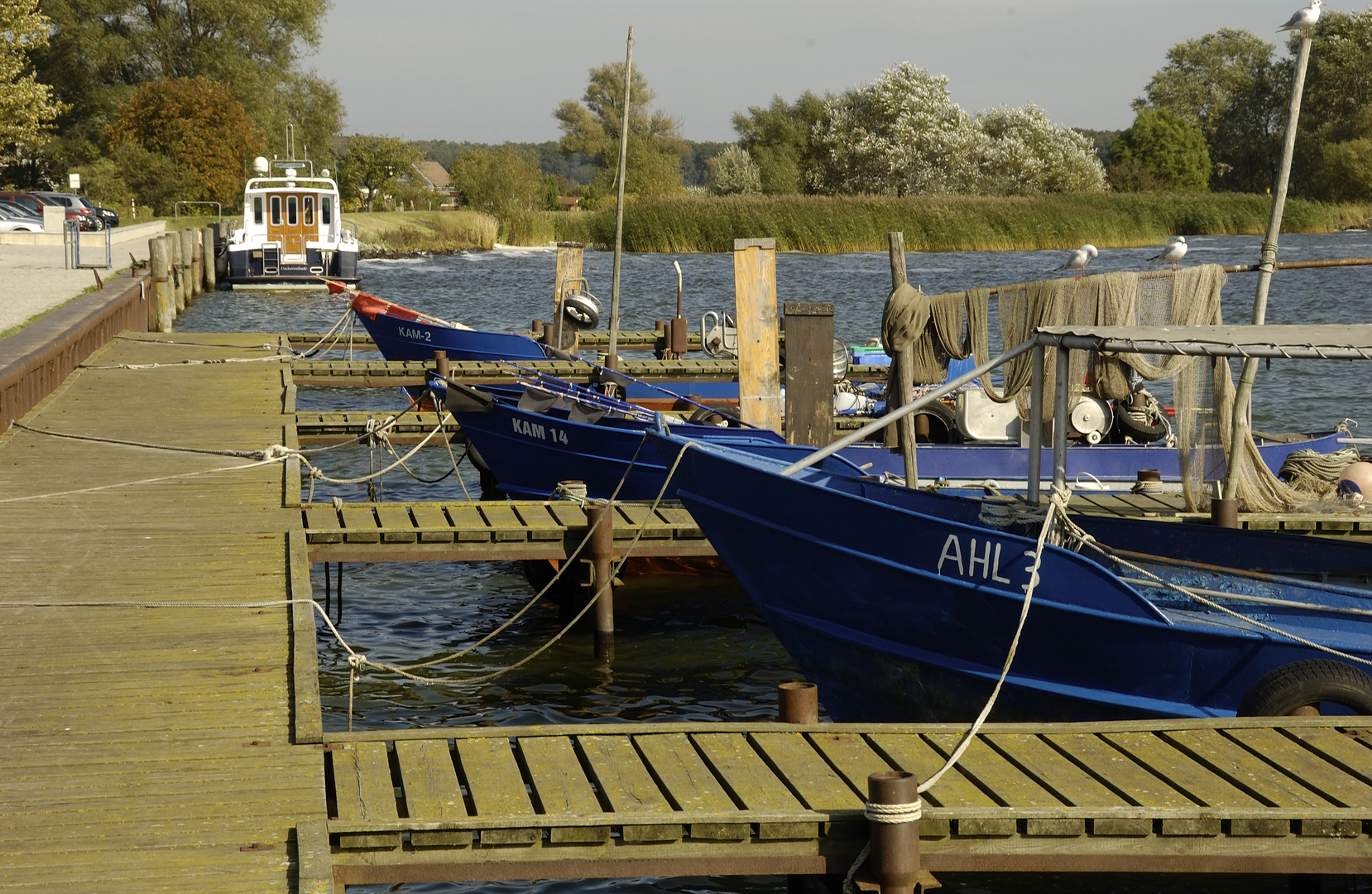 Kleiner Fischerhafen von Kamminke auf Usedom