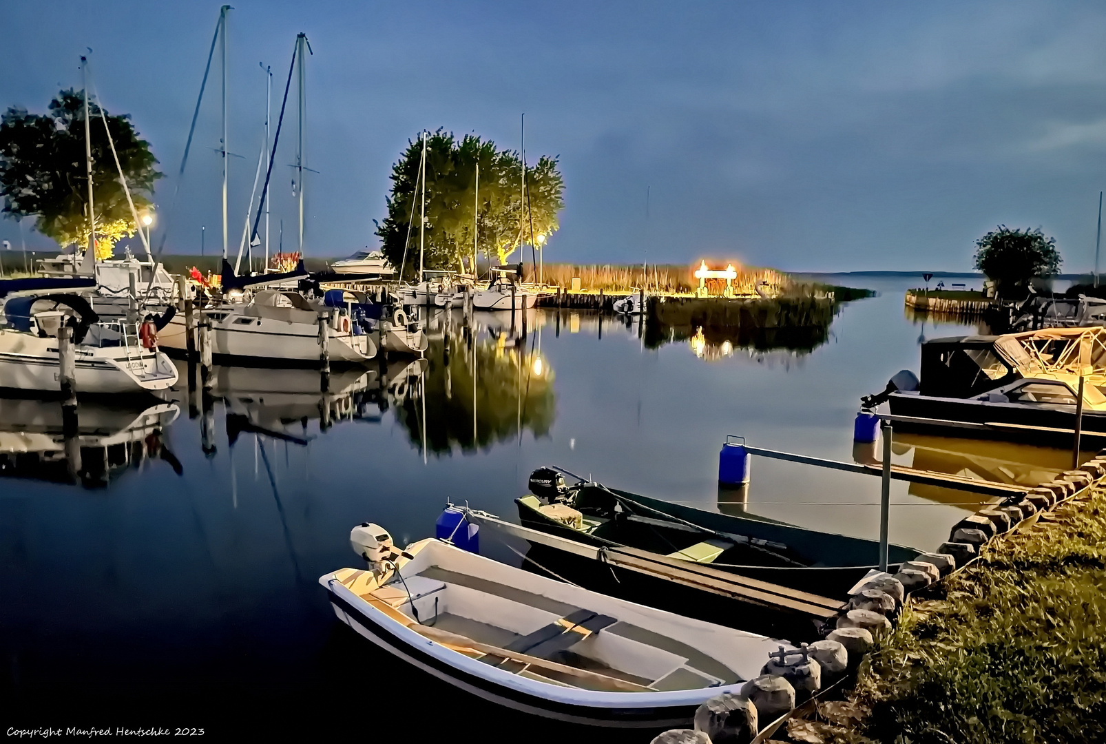 Kleiner Hafen am Achterwasser 