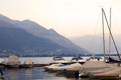 Kleiner Hafen am Lago Maggiore