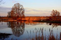 Kleiner Hafen in der Wedler Elbmarsch