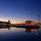 kleiner hafen in schweden