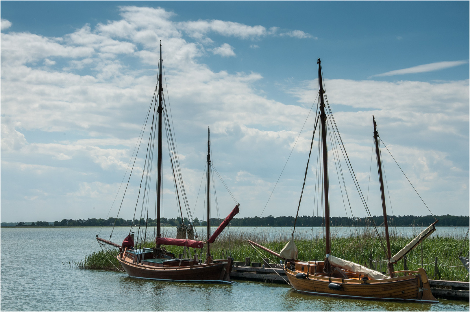 Kleiner Hafen in Wiek ...