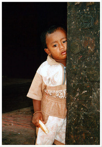 Kleiner Junge in Bhaktapur