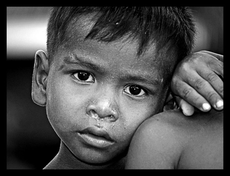 Kleiner Junge in Kambodscha
