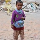 Kleiner Junge in Kirtipur im Kathmandu-Tal