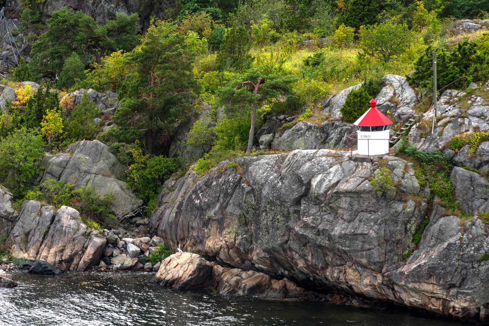 Kleiner Leuchtturm am Oslofjord