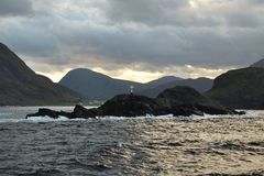 Kleiner Leuchtturm auf dem Weg nach Ålesund