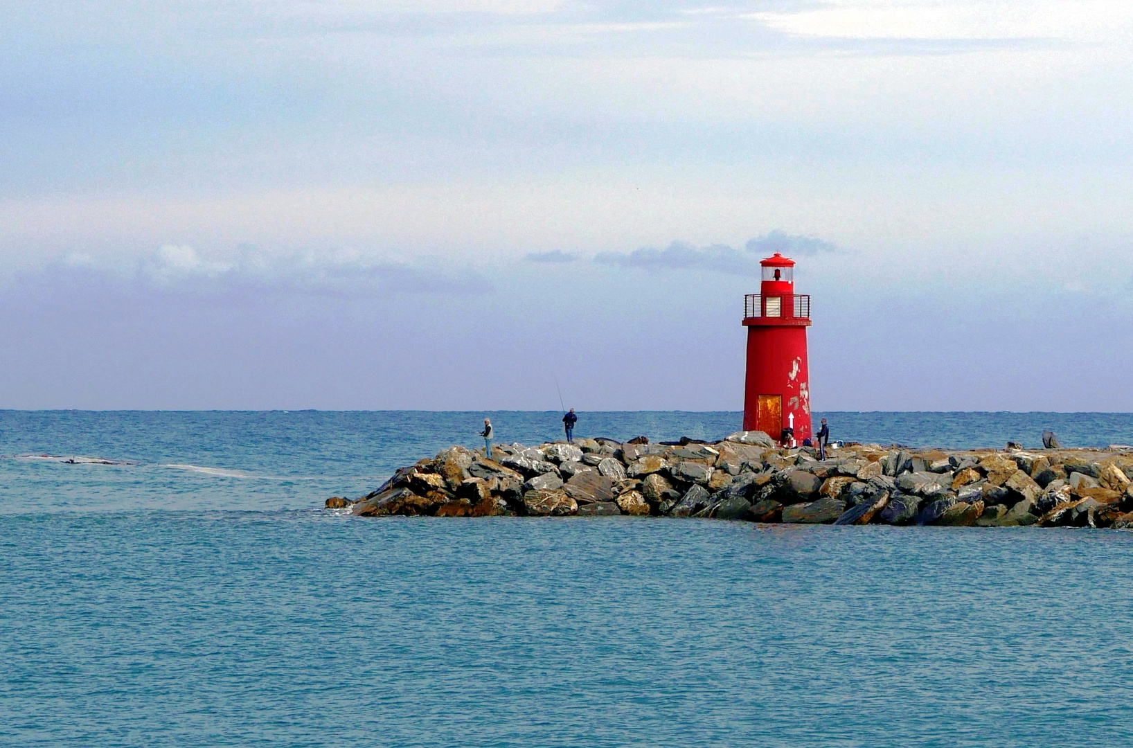 Kleiner Leuchtturm in Italien