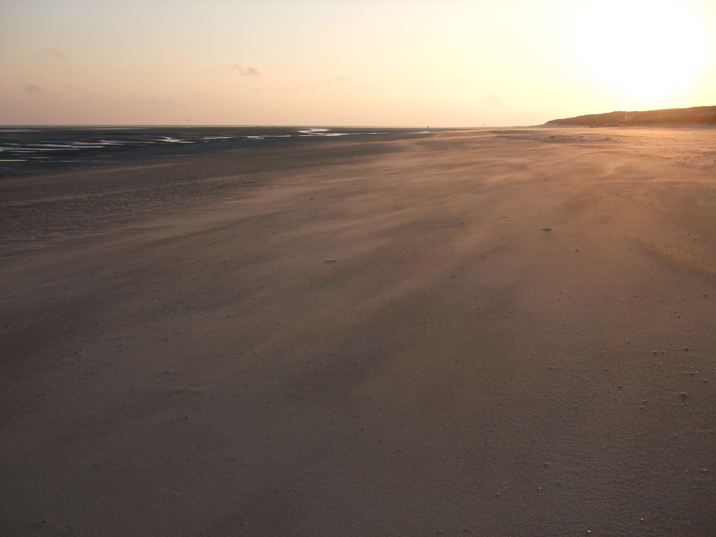 kleiner Sandsturm am Morgen