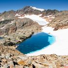 Kleiner Schmelzsee auf dem Weg zur Becherhütte