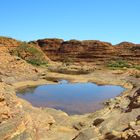 "kleiner See" oder "große Pfütze" auf dem Kings Canyon