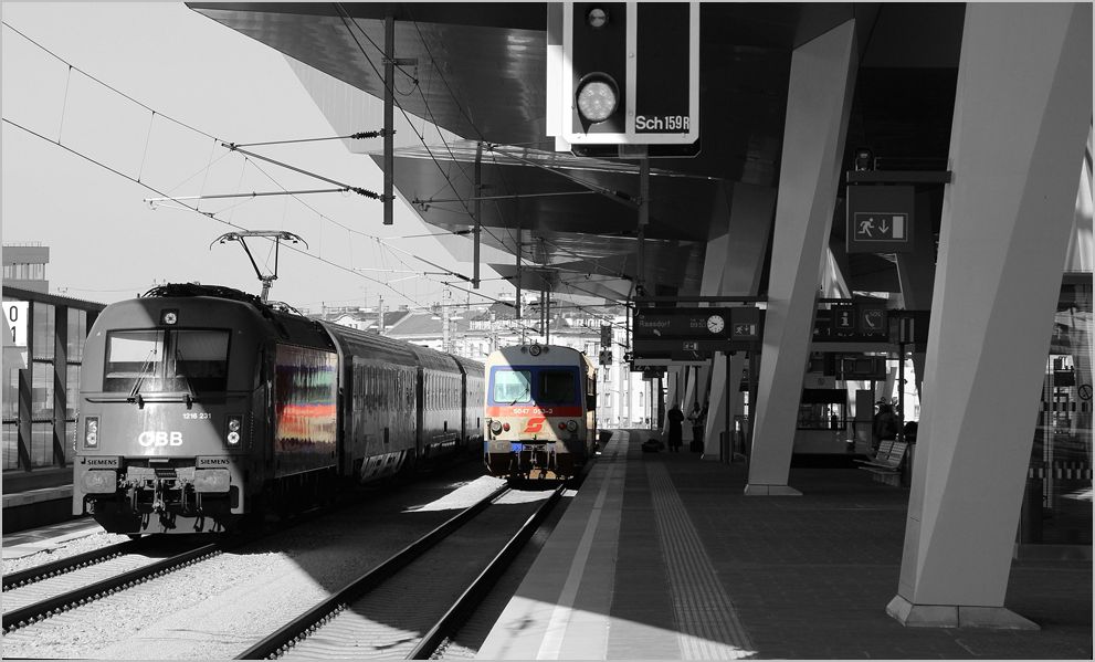 Kleiner Star im großen Bahnhof