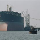Kleiner Tanker im Hafen von Cochin