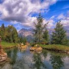 Kleiner Teich in den Bergen