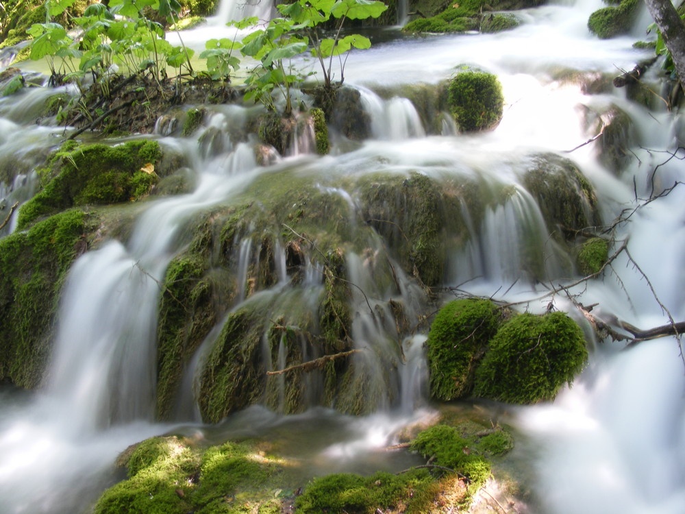 kleiner Waldwasserfall bei den Plitvicer Seen