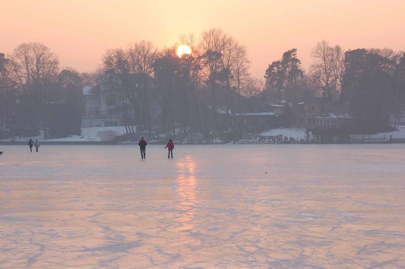 kleiner Wannsee zugefroren am 28.01.06, 17:16Uhr