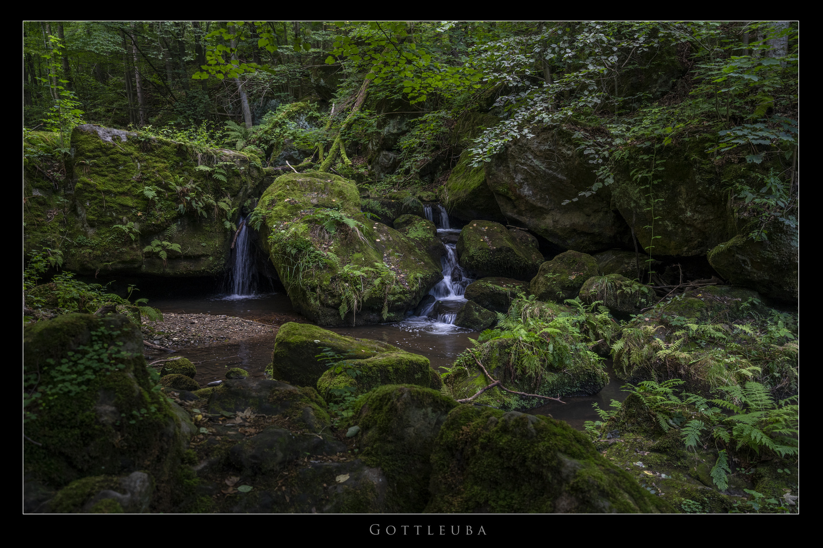 Kleiner Wasserfall an der Gottleuba