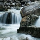 Kleiner Wasserfall bei den Kuhfluchtwasserfällen von Farchant
