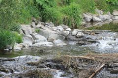 Kleiner Wasserfall der Lahn bei Bad Laasphe