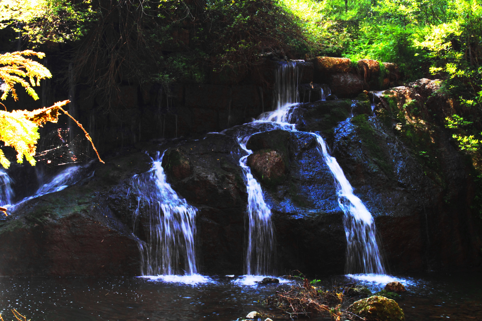 Kleiner Wasserfall im Allgäu