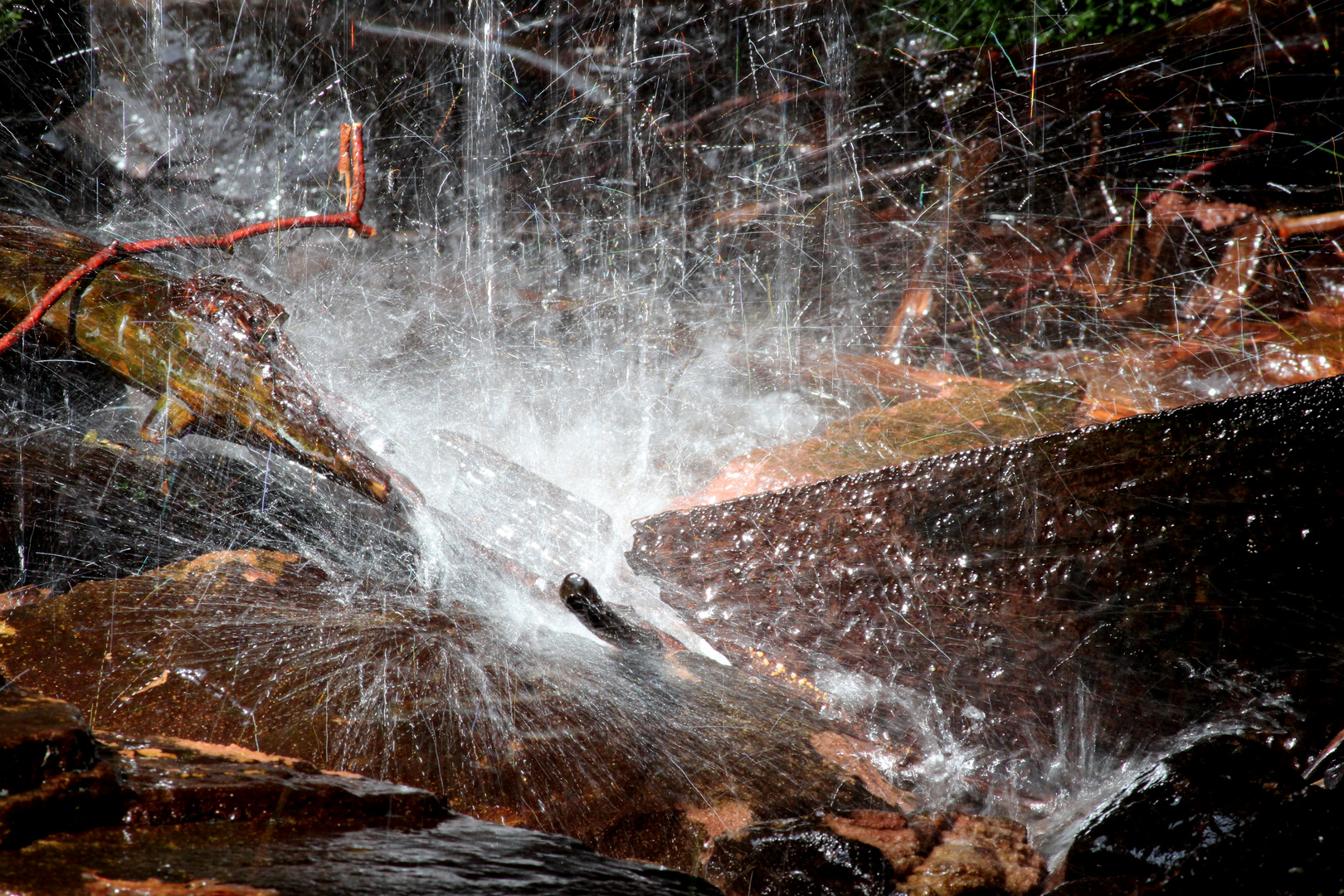 Kleiner Wasserfall im Gersbachtal