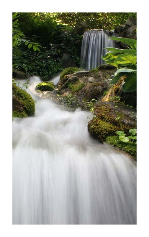 Kleiner Wasserfall im Minter Gardens