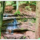 Kleiner Wasserfall im Wald