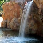 Kleiner Wasserfall im Zoo Leipzig