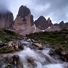 Kleiner Wasserfall in den Dolomiten