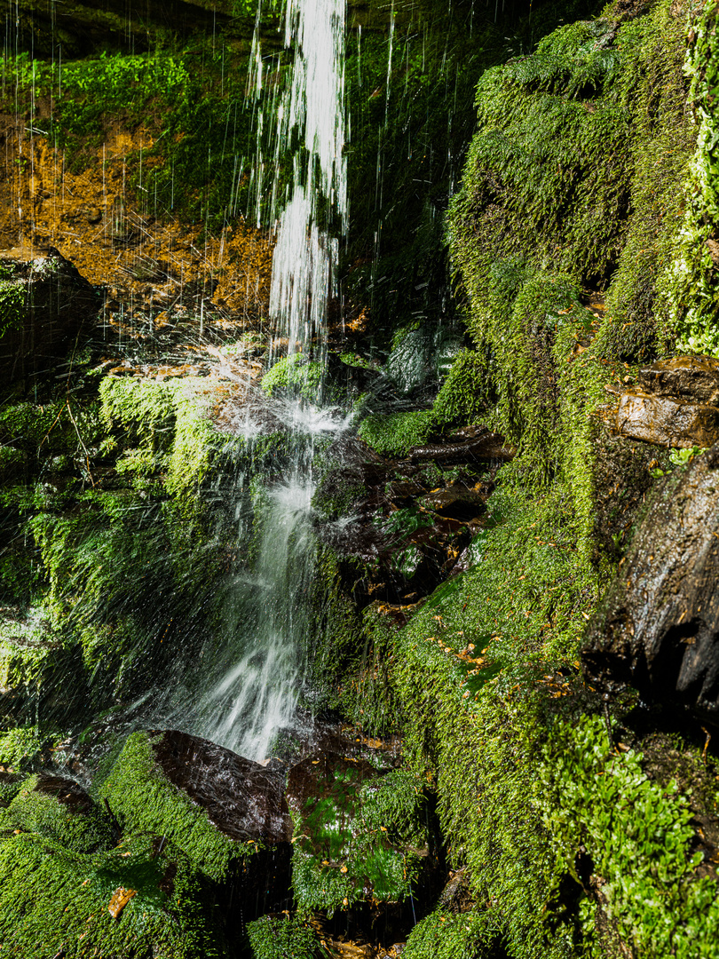 kleiner Wasserfall in der Hexenschlucht