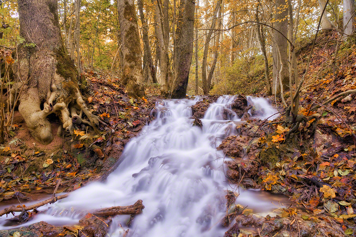 kleiner Wasserfall in Oberfranken