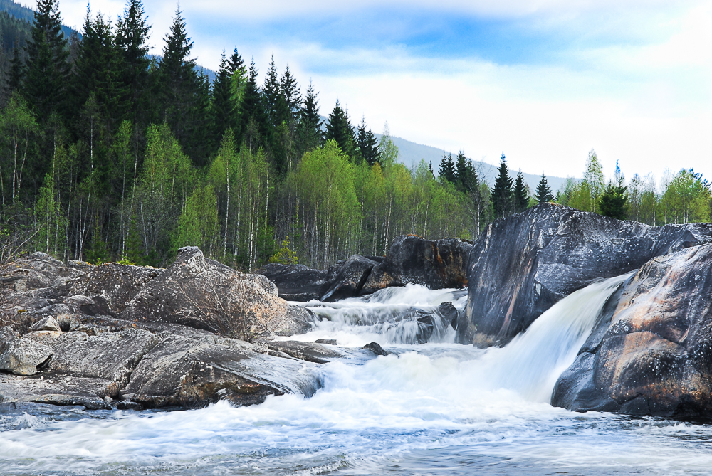 kleiner Wasserfall Norwegen