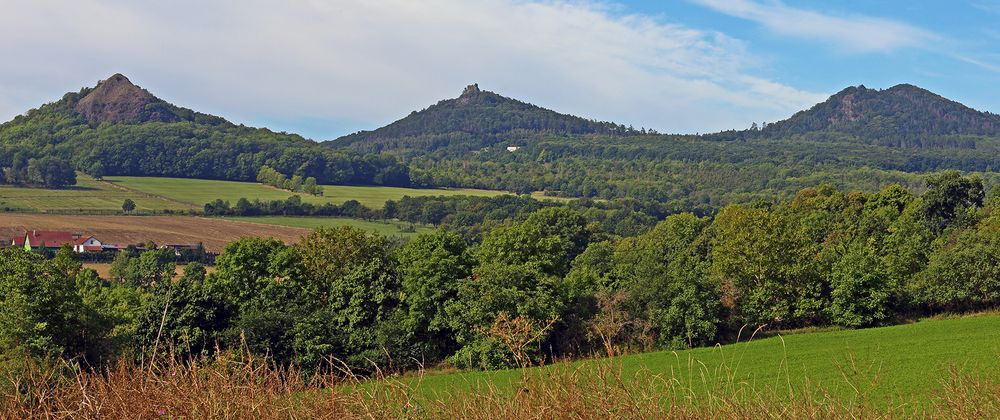 Kleinere Gipfel im Böhmischen Mittelgebirge die Freude machen...