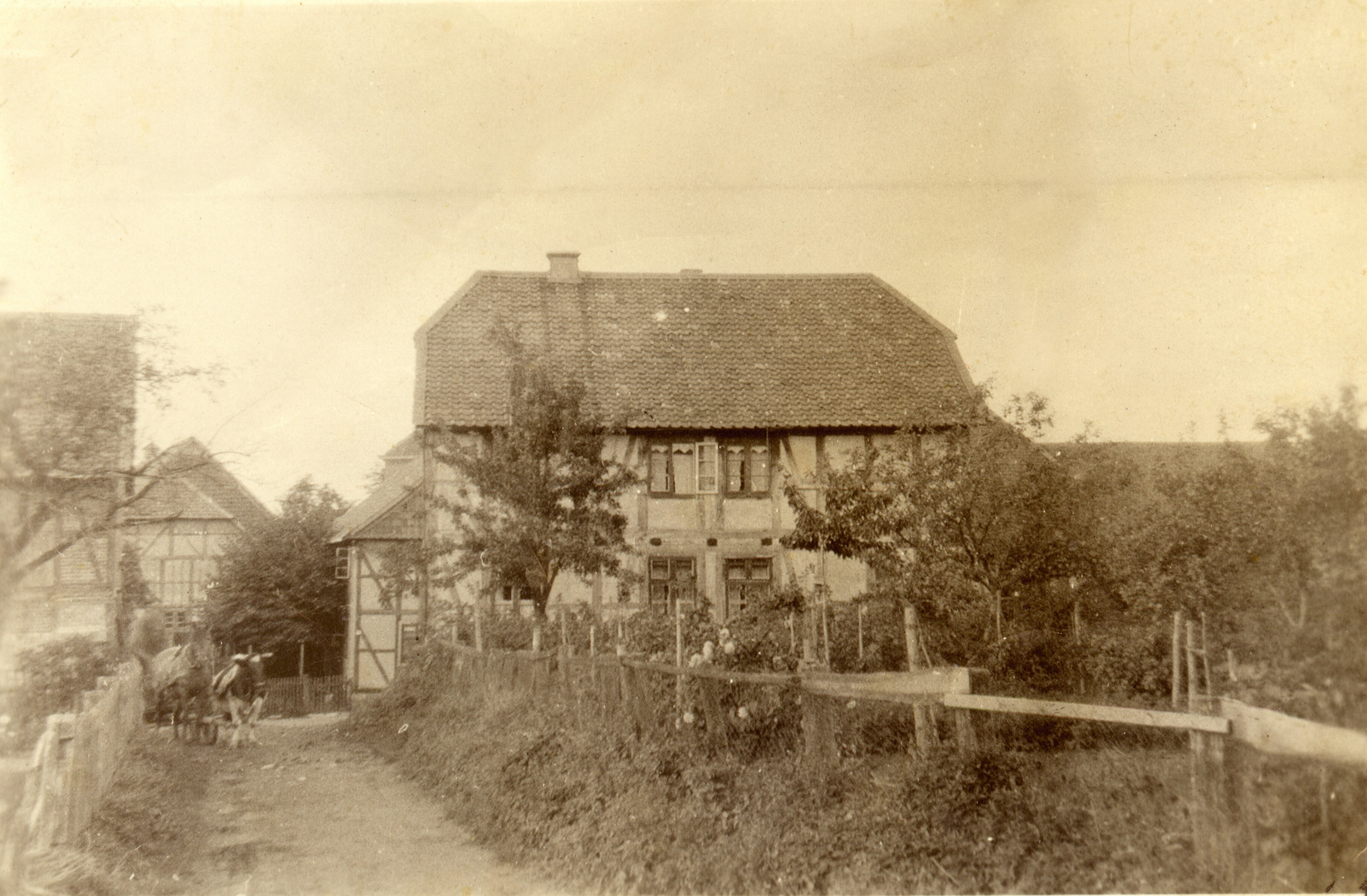 Kleines Bauernhaus um 1930