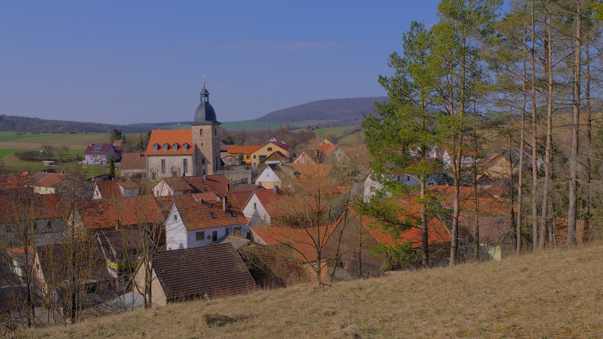 kleines Dorf in der Rhön (un pequeño pueblo)