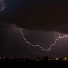 Kleines Gewitter ueber Halle/Saale